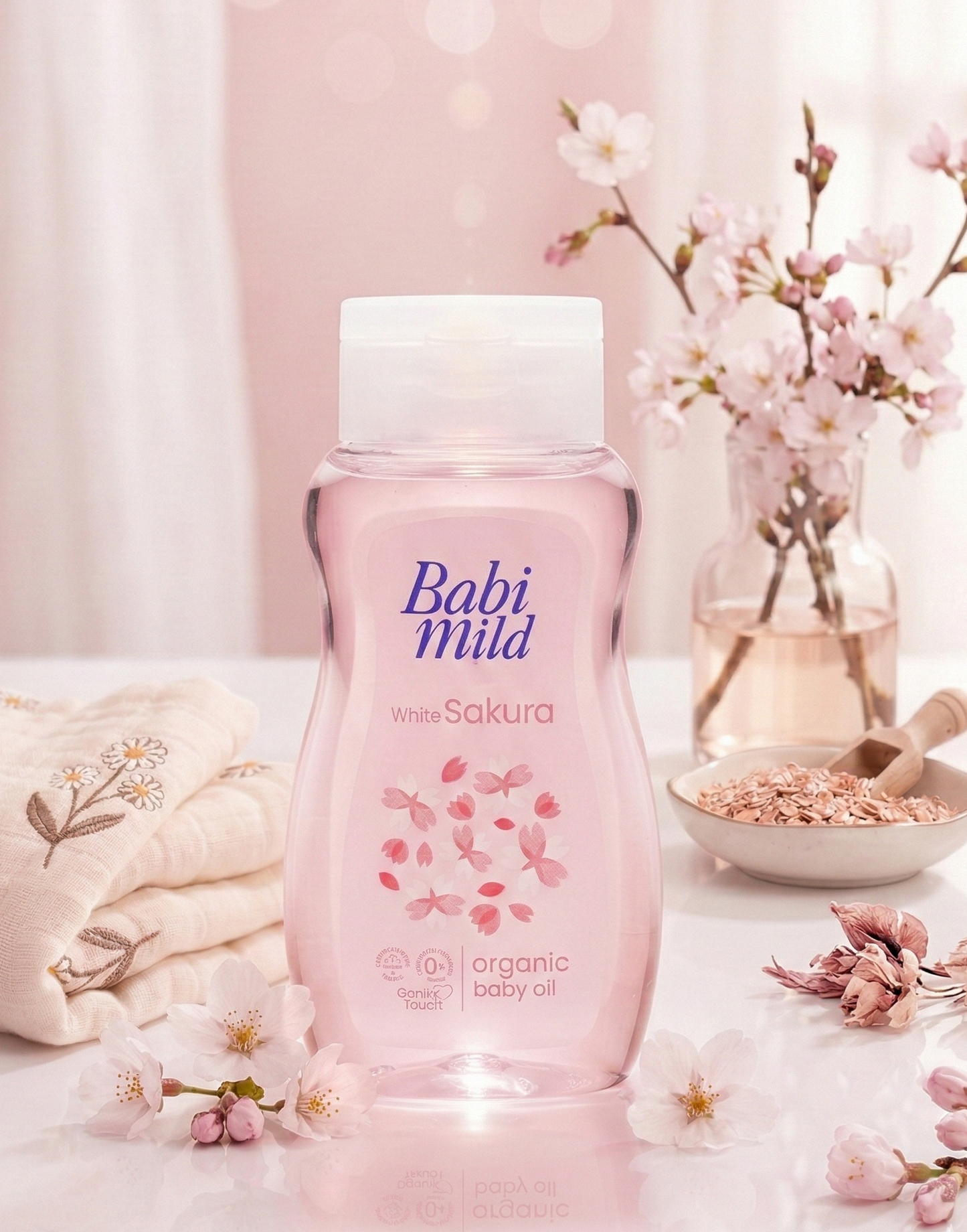 Babi Mild - White Sakura | Organic Baby Oil (100ml)