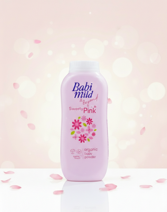 Babi Mild & Beyond Sweety Pink Organic Baby Powder