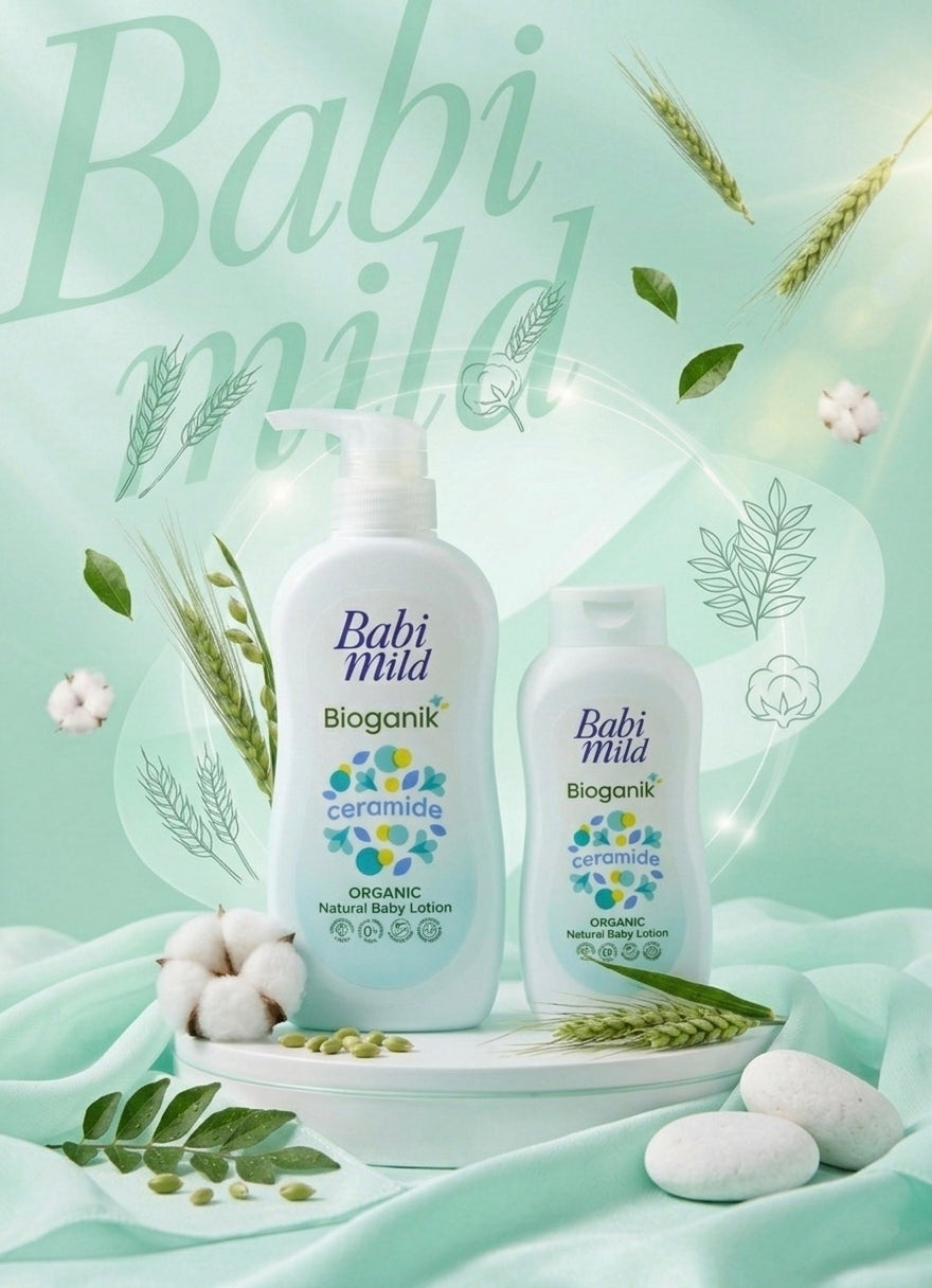Babi Mild - Bioganik | Organic Baby Body Lotion-  (180/350ml)