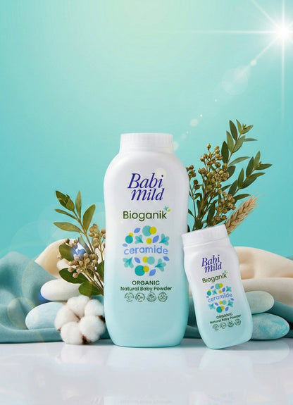 Babi Mild - Bioganik | Organic Natural Baby Powder (45g & 160g)