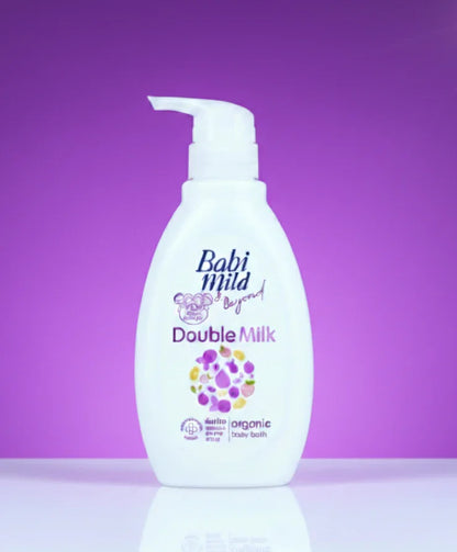 Babi Mild - Body Baby Bath | Double Milk-(380ml) in UAE