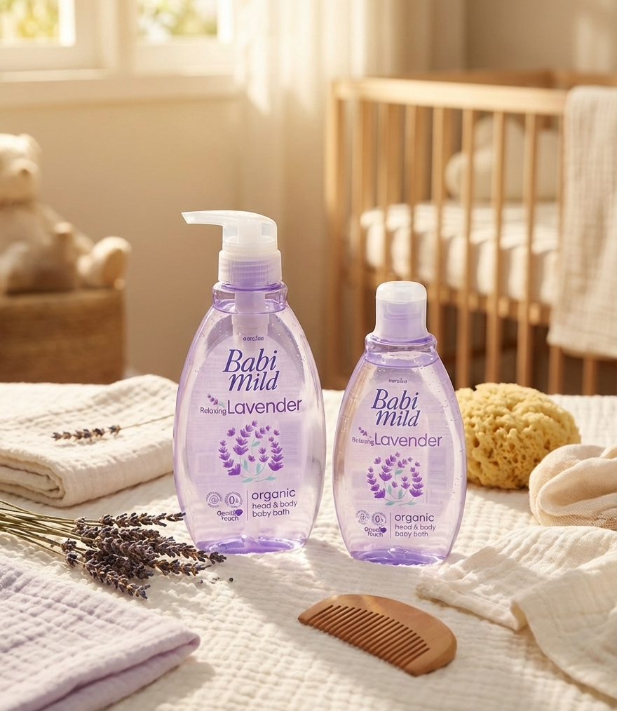 Babi Mild - Relaxing Lavender | Head & Body Baby Bath- (180/380ml) in UAE