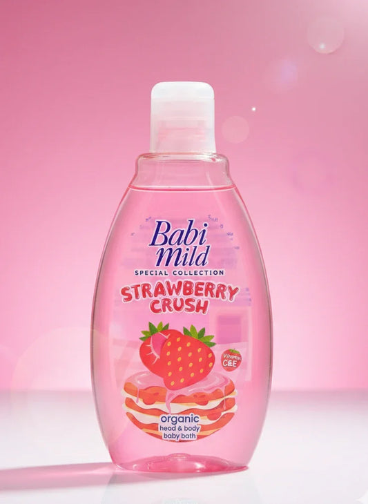 Babi Mild - Strawberry Crush | Head & Body Baby Bath (180ml) UAE