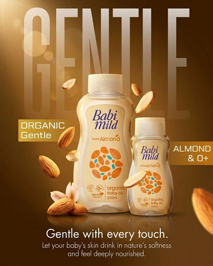 Babi Mild - Sweet Almond | Organic gentle Baby Oil (100/200ml)