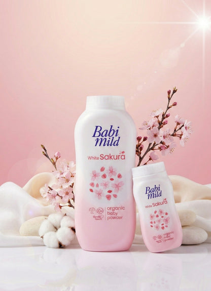 Babi Mild - White Sakura | Organic Baby Powder (45/160g)