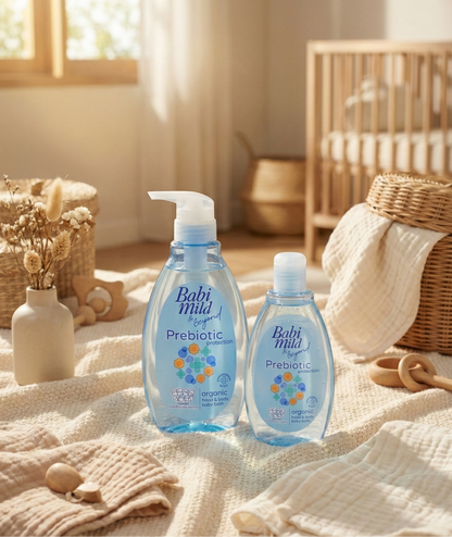 Babi Mild Beyond - Prebiotic Protection | Head & Body Baby Bath (180/380ml) in UAE