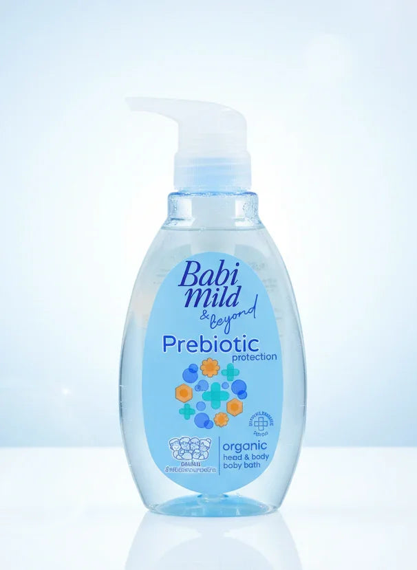 Babi Mild Beyond - Prebiotic Protection | Head & Body Baby Bath (380ml) in UAE