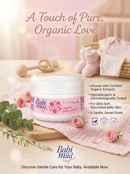 Babi Mild & Beyond - Sweet Pink | Organic Baby Cream 50g in UAE
