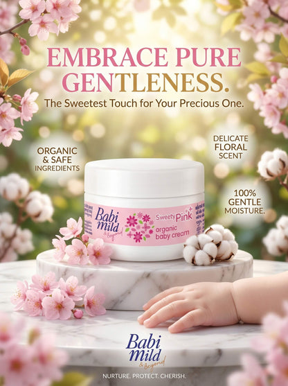Babi Mild & Beyond - Sweet Pink | Organic Baby Cream 50g in UAE