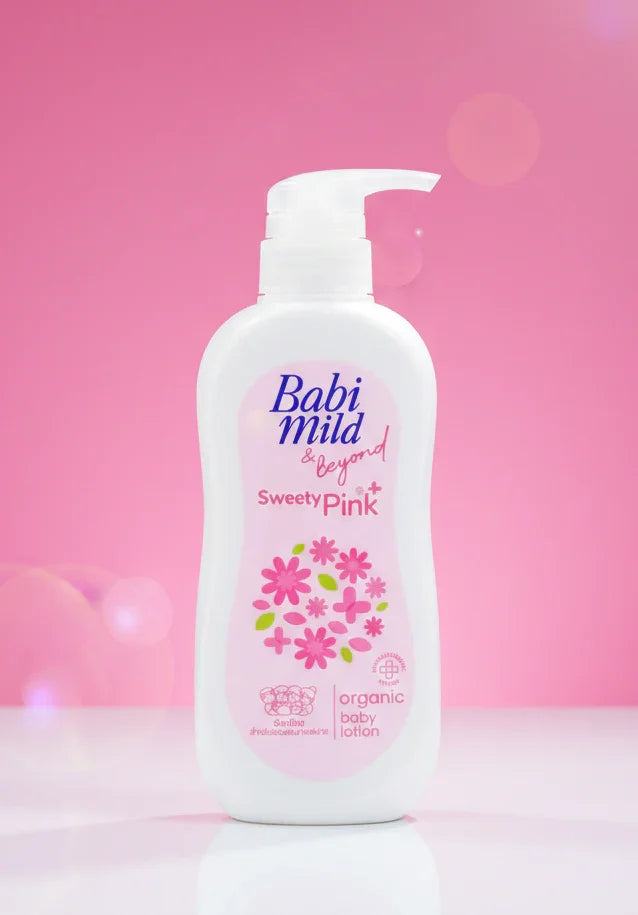Babi Mild & Beyond - Sweety Pink | Organic Baby Body Lotion- (180/350ml) in UAE