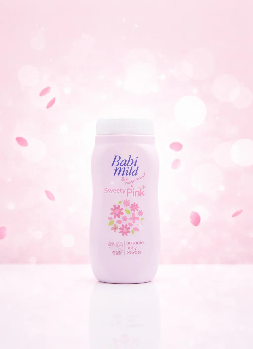 Babi Mild & Beyond Sweety Pink Baby Care Set – Organic Baby Powder 