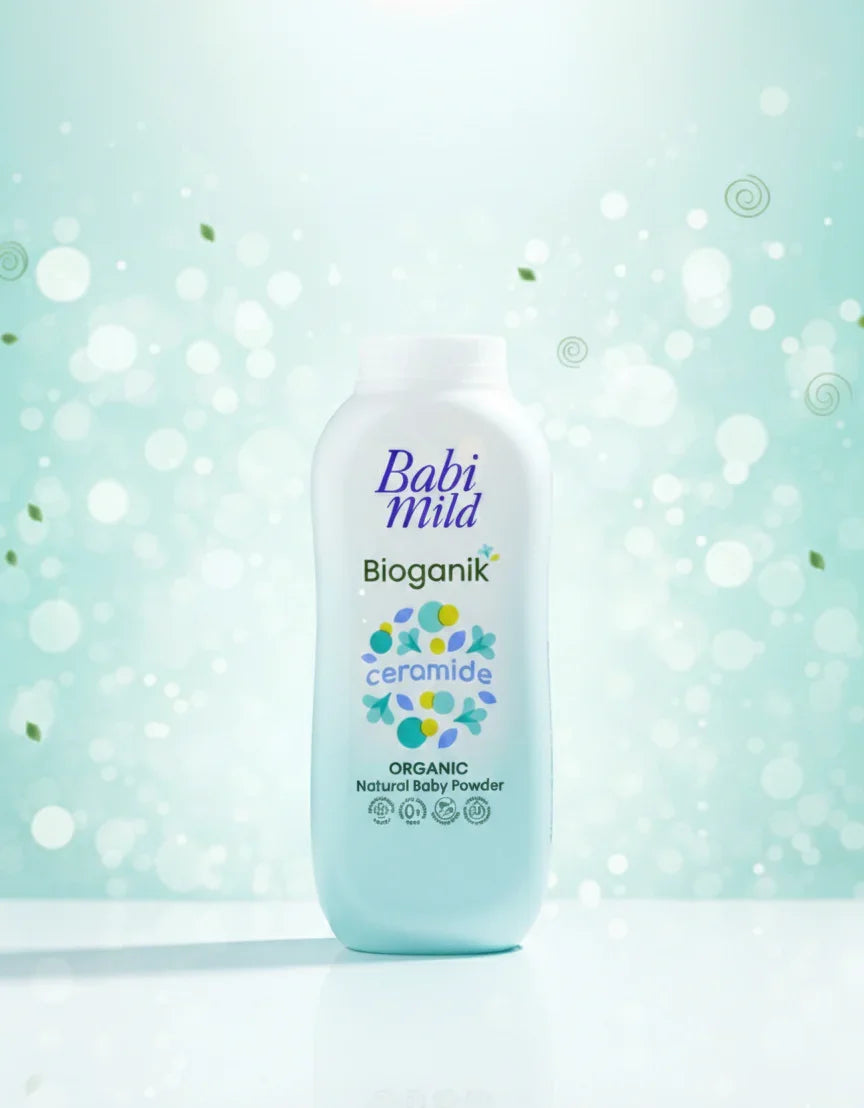 Babi Mild Bioganik Ceramide Baby Care Set – Organic Baby Powder 