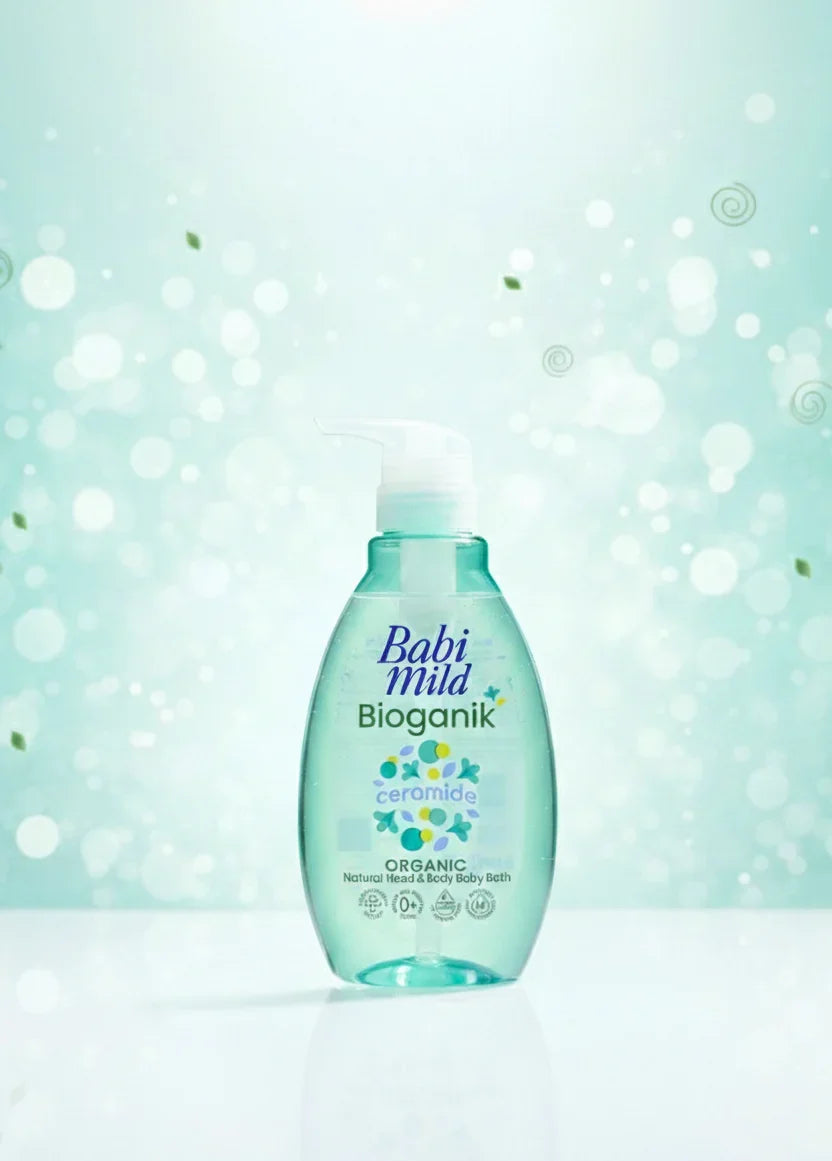 Babi Mild Bioganik Ceramide Baby Care Set – Organic Baby head & Body Bath