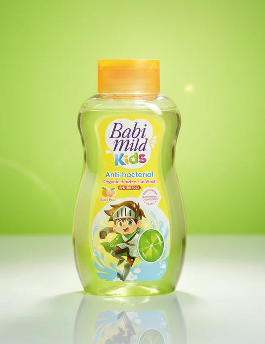 Babi Mild Kids - Antibacterial Organic Head To Toe Wash-190ml