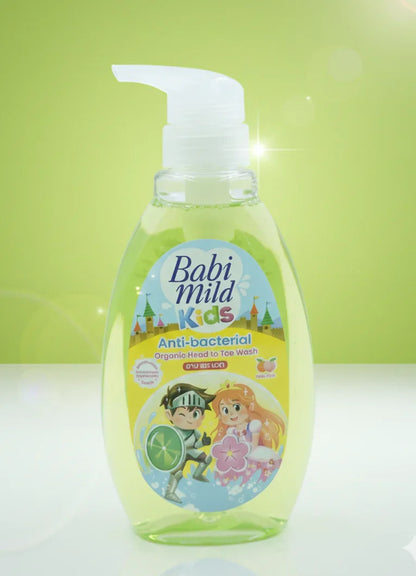 Babi Mild Kids - Antibacterial Organic Head To Toe Wash-380ml
