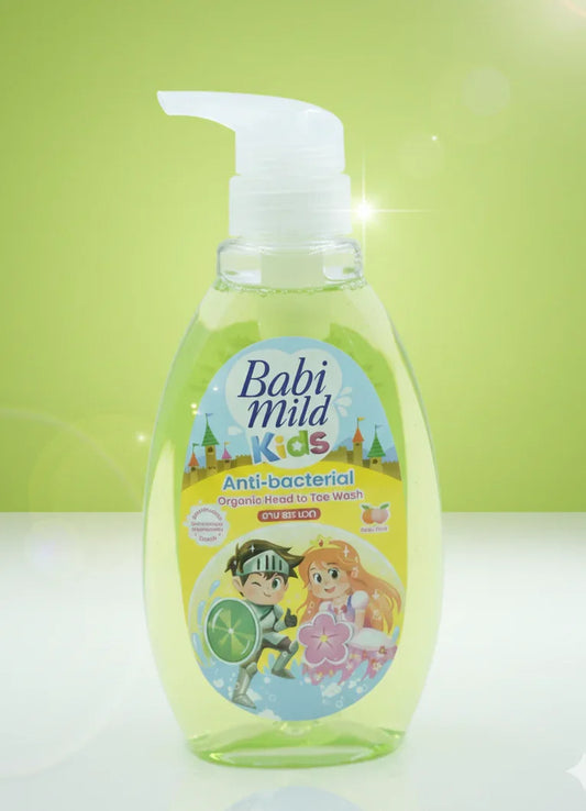 Babi Mild Kids - Antibacterial Organic Head To Toe Wash-380ml