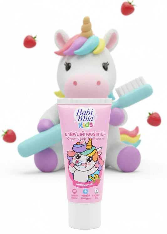 Babi Mild Kids - Organic Red Berries | Kids Toothpaste-40ml