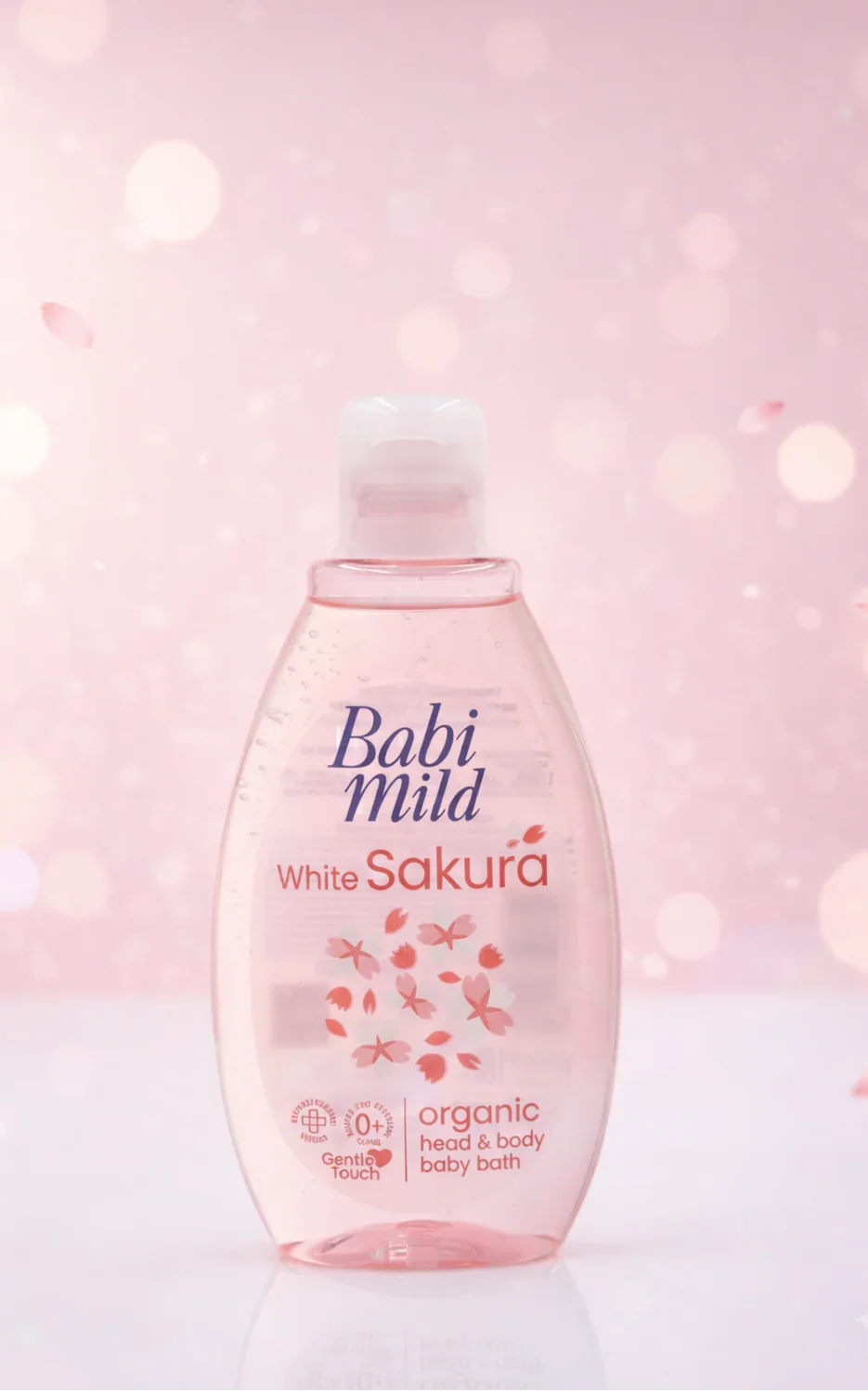 Babi Mild White Sakura Baby Care Set – Organic Head & Body Baby Bath