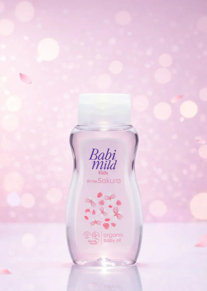Babi Mild White Sakura Baby Care Set – Organic Oil