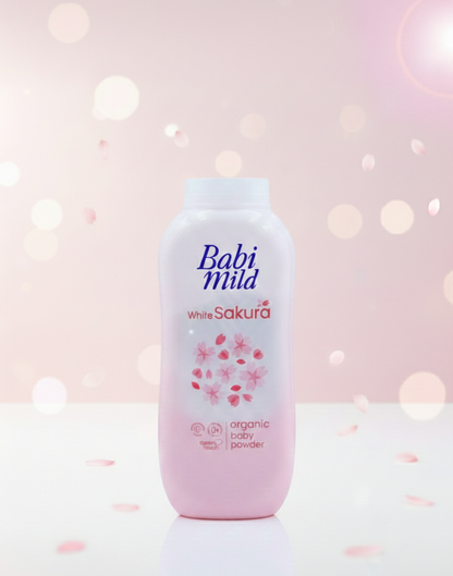 Babi Mild White Sakura Organic Baby Powder