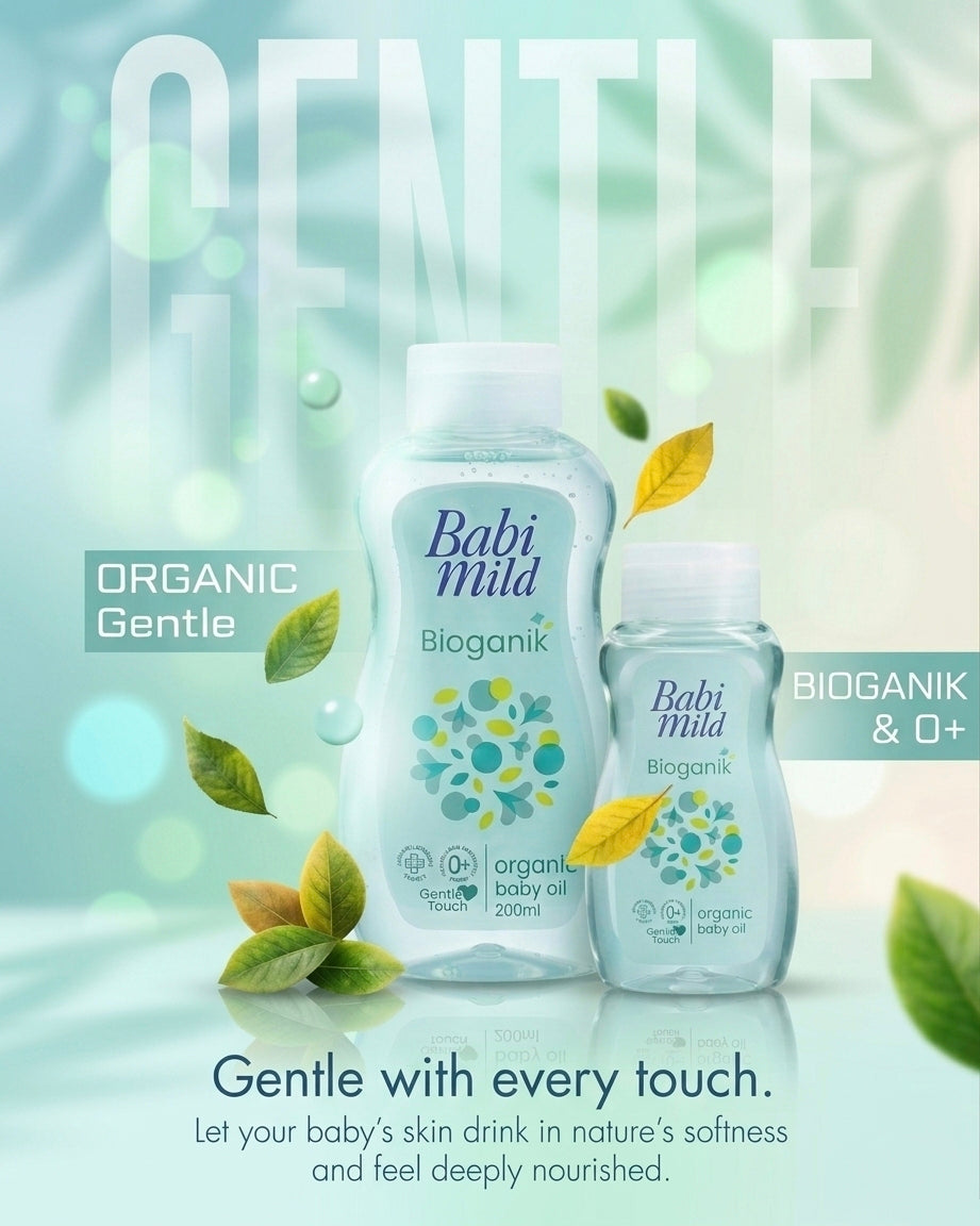 Baby Mild - Bioganik | Organic Baby Oil (100ml & 200ml)