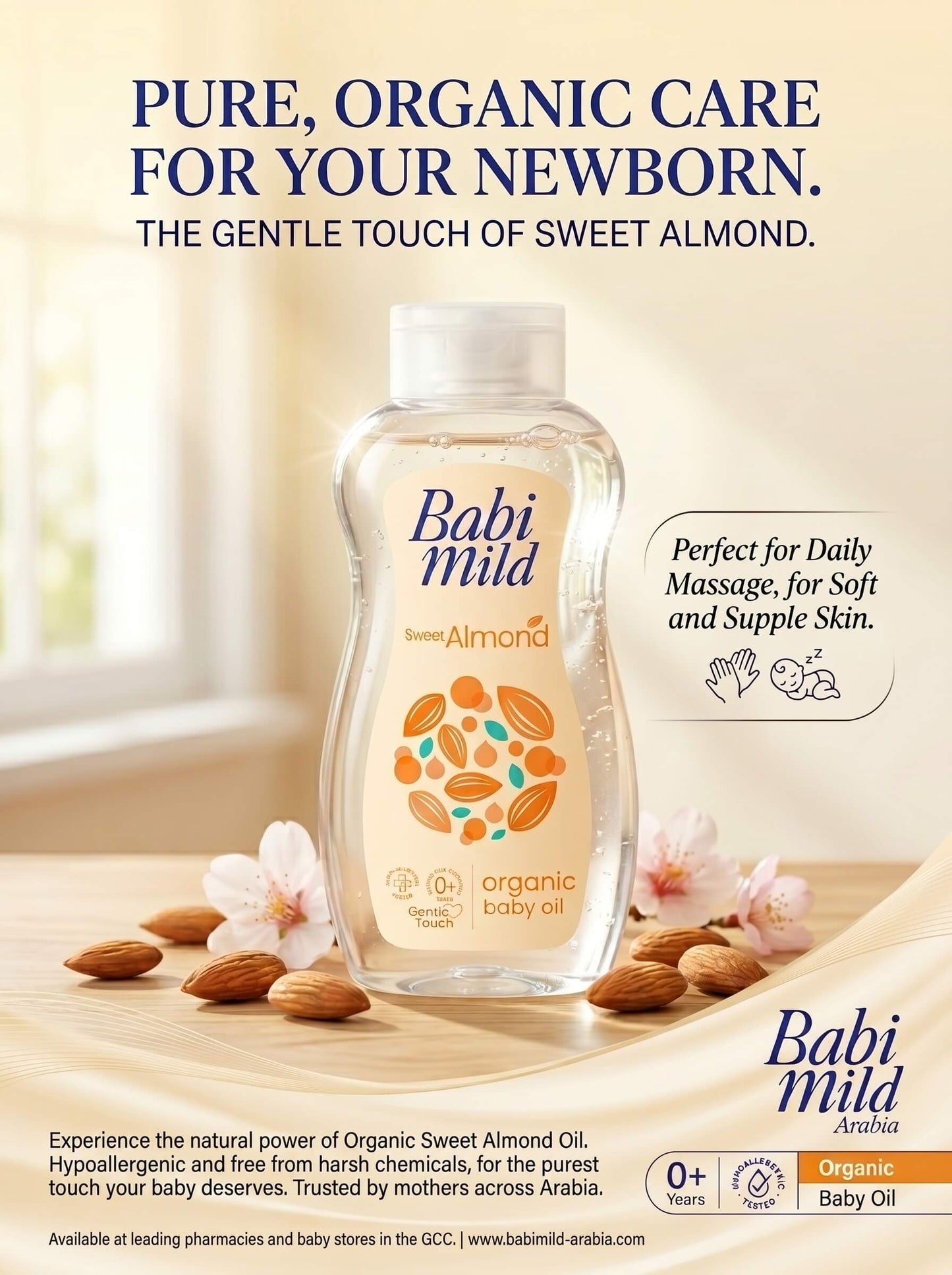 Babi Mild - Sweet Almond | Organic Baby Oil (100/200ml)