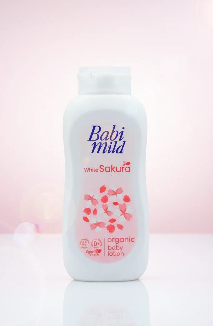 Babi Mild - White Sakura | Organic Baby Body Lotion- (180/350ml)